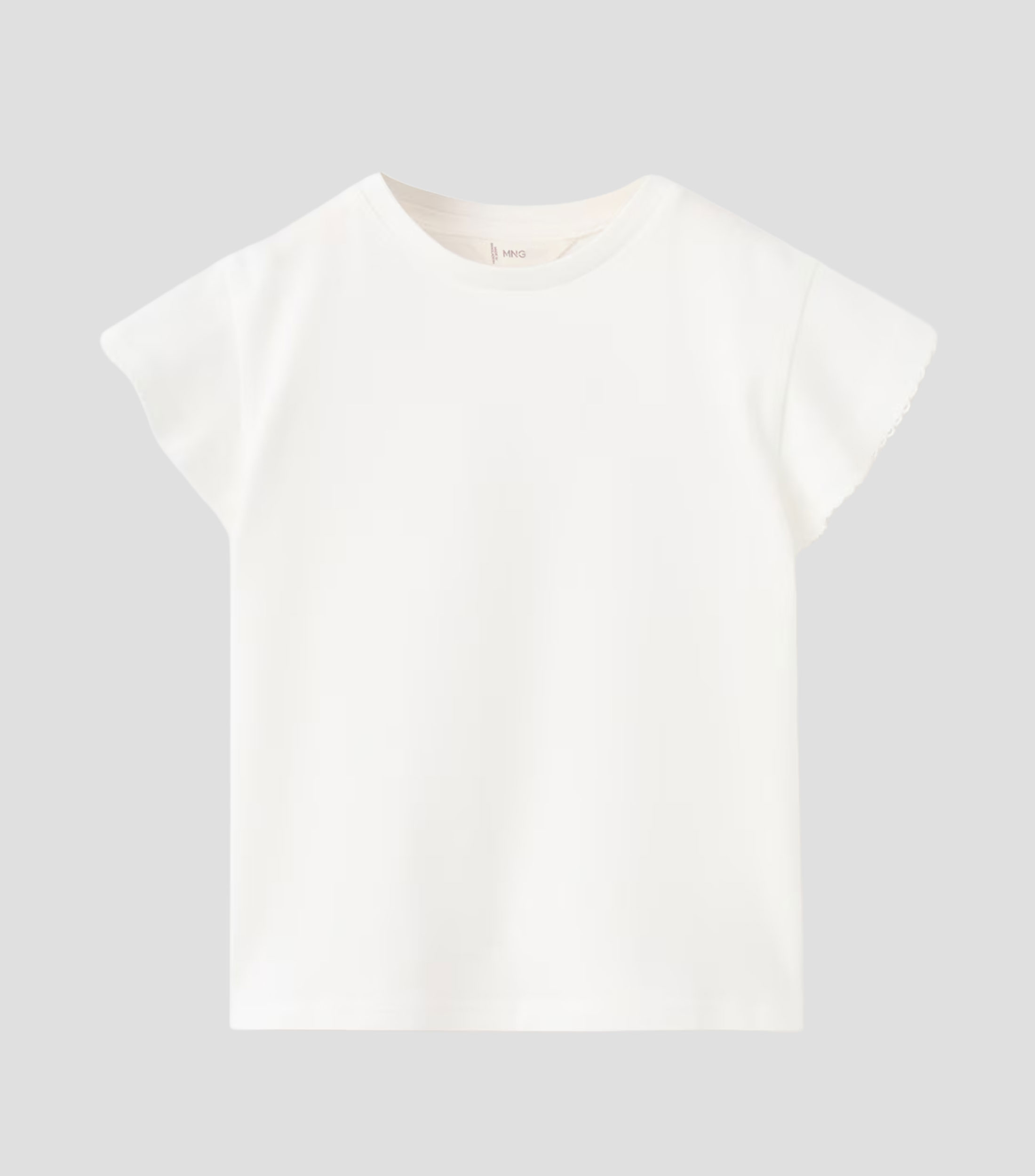 Playera cuello redondo manga corta lisa Niña